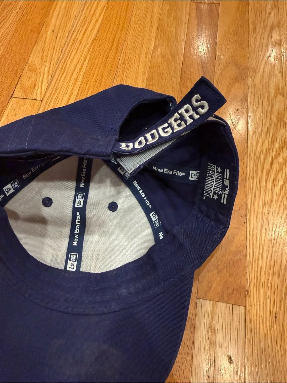 New Era LA Kids Cap in Gray & Navy with Flame Embroidery